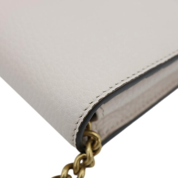 Gucci Interlocking G Leather Chain Wallet Beige 746056 - Picture 6 of 13